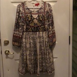 Anthropologie Beaded Bodice Dress